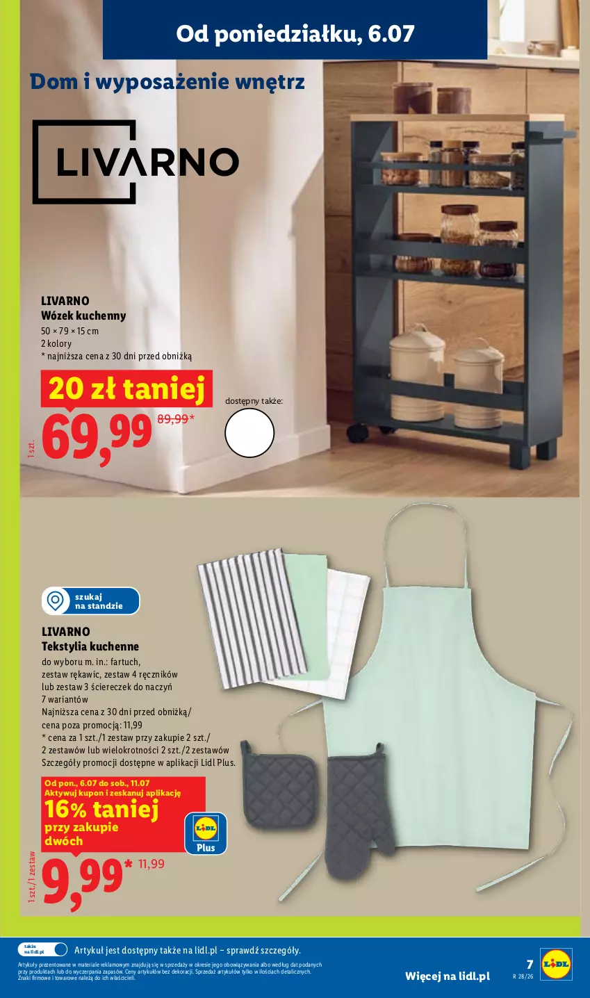 Gazetka promocyjna Lidl - Katalog ważny od 6.07 - ważna 06.07 do 11.07.2026 - strona 9 - produkty: Fa, Ivar, Ręcznik, Wózek