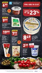 Gazetka promocyjna Aldi - Katalog spożywczy - Gazetka - ważna od 23.07 do 23.07.2022 - strona 17 - produkty: Mozzarella, Ser, Gin, Gra, Mleczna Rzeka, Jogurt, Kawa, Lodówka, LEGO, Camembert, Pecorino, Fa