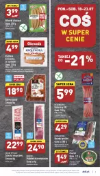 Gazetka promocyjna Aldi - Katalog spożywczy - Gazetka - ważna od 23.07 do 23.07.2022 - strona 5 - produkty: Piec, Gin, Polędwiczka wieprzowa, Pasztet, Mięsne specjały, Szynka, Pieczarka, Morliny, Boczek, Kabanos, Kiełbasa