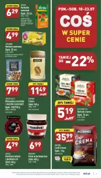 Gazetka promocyjna Aldi - Katalog spożywczy - Gazetka - ważna od 23.07 do 23.07.2022 - strona 7 - produkty: Kawa rozpuszczalna, Borówka, Kawa ziarnista, Kawa, Herbata czarna, Konfitura, Teekanne, Krem orzechowy, Herbata, Suplement diety, Herbata owocowa