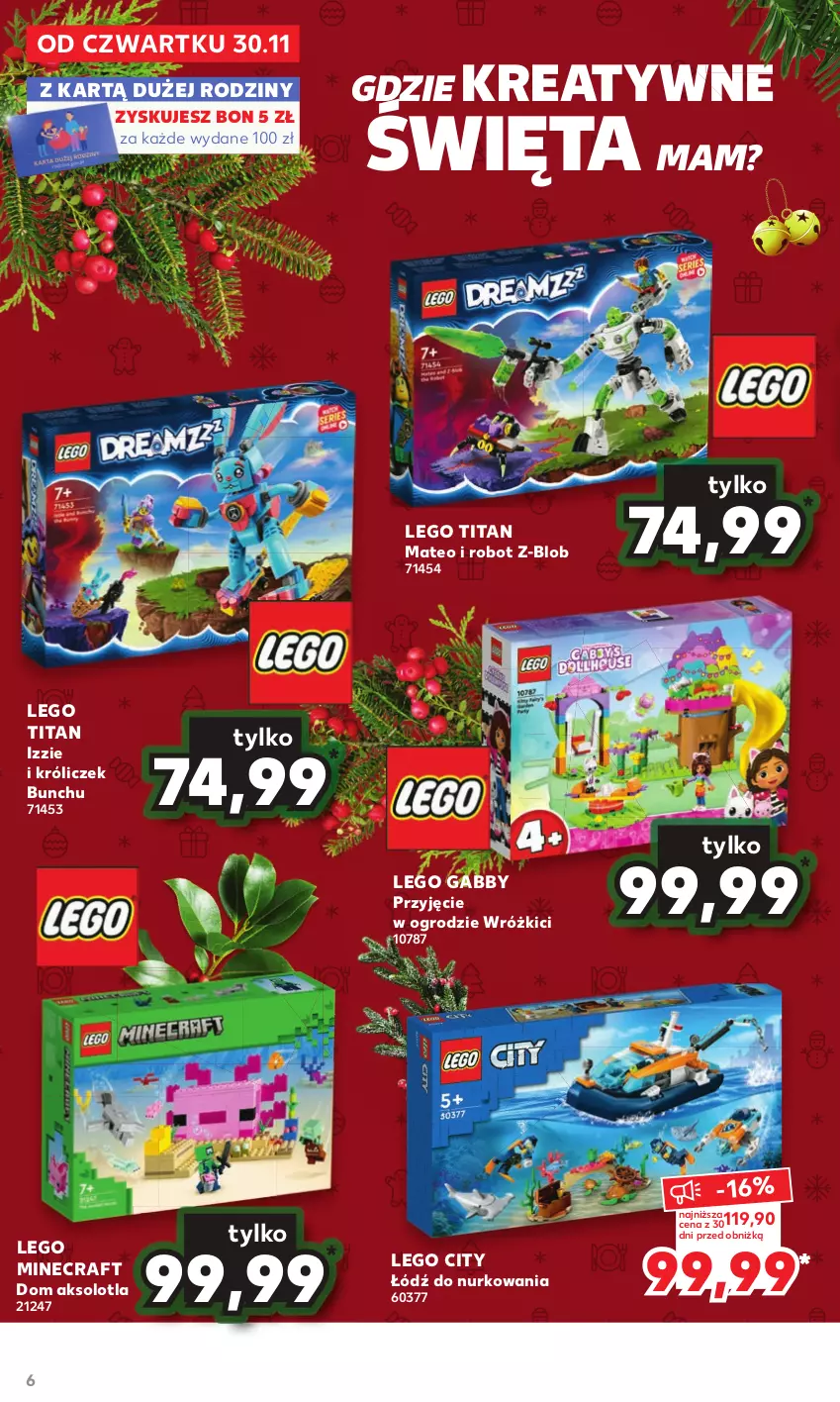 Gazetka promocyjna Kaufland - Kaufland - ważna 30.11 do 24.12.2023 - strona 6 - produkty: LEGO, LEGO City, LEGO Minecraft, Minecraft, Mobil, Playmobil, Robot