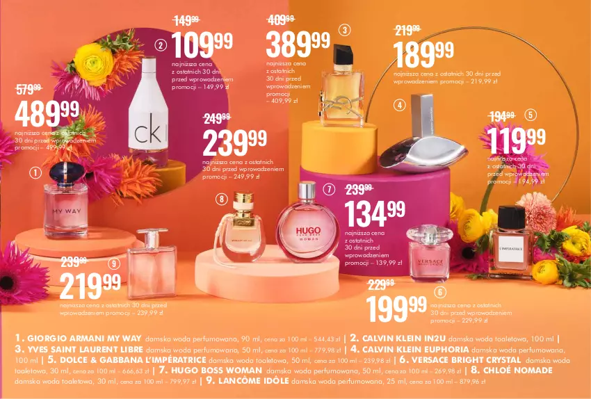 Gazetka promocyjna Super Pharm - Gazetka - ważna 01.04 do 26.04.2023 - strona 3 - produkty: Calvin Klein, Chloé, Giorgio Armani, Hugo Boss, Lancôme, Laur, Perfum, Versace, Woda, Woda perfumowana, Woda toaletowa, Yves Saint Laurent