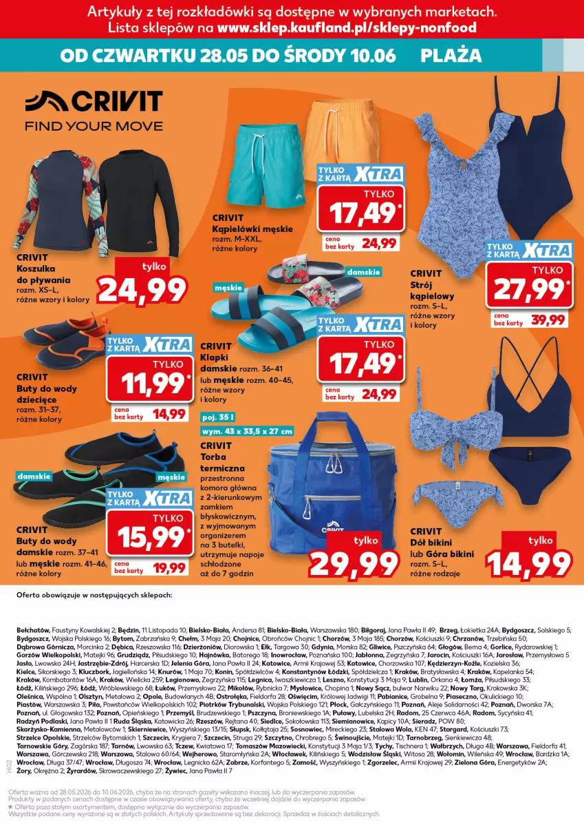 Gazetka promocyjna Kaufland - Kaufland - ważna 28.05 do 10.06.2026 - strona 17 - produkty: BIC, Bikini, Buty, Buty do wody, Chrzan, Dior, Dzieci, Fa, Inka, Klapki, Kosz, Koszulka, Napoje, Organizer, Orka, Piast, Podlaski, Sok, Sos, Top, Torba, Wino