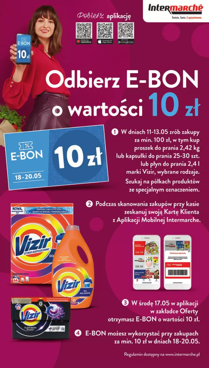 Gazetka promocyjna Intermarche - Gazetka Intermarche - ważna 11.05 do 17.05.2023 - strona 8 - produkty: Kapsułki do prania, Płyn do prania, Półka, Proszek do prania, Vizir