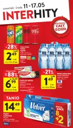 Gazetka promocyjna Intermarche - Gazetka Intermarche - Gazetka - ważna od 17.05 do 17.05.2023 - strona 4 - produkty: Nałęczowianka, Papier, Pasta do zębów, Coca-Cola, Papier toaletowy, Velvet, Rolki, Fanta, Woda mineralna, Colgate, Woda, Sprite, LG, Fa