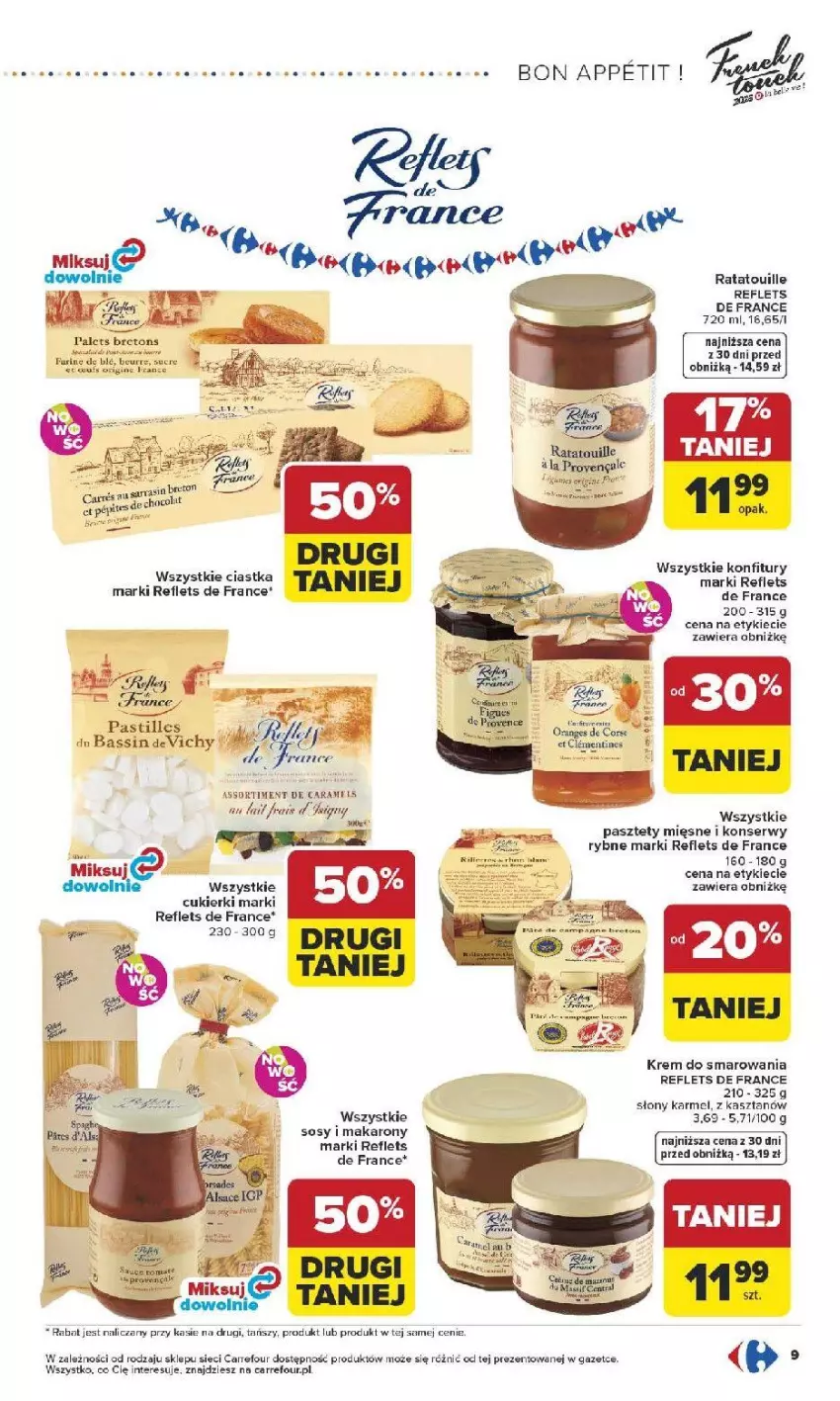 Gazetka promocyjna Carrefour - Gazetka French Touch - ważna 13.04 do 26.04.2026 - strona 10 - produkty: Ciastka, Cukier, Cukierki, Fa, Makaron, Pasztet, Ser, Sos