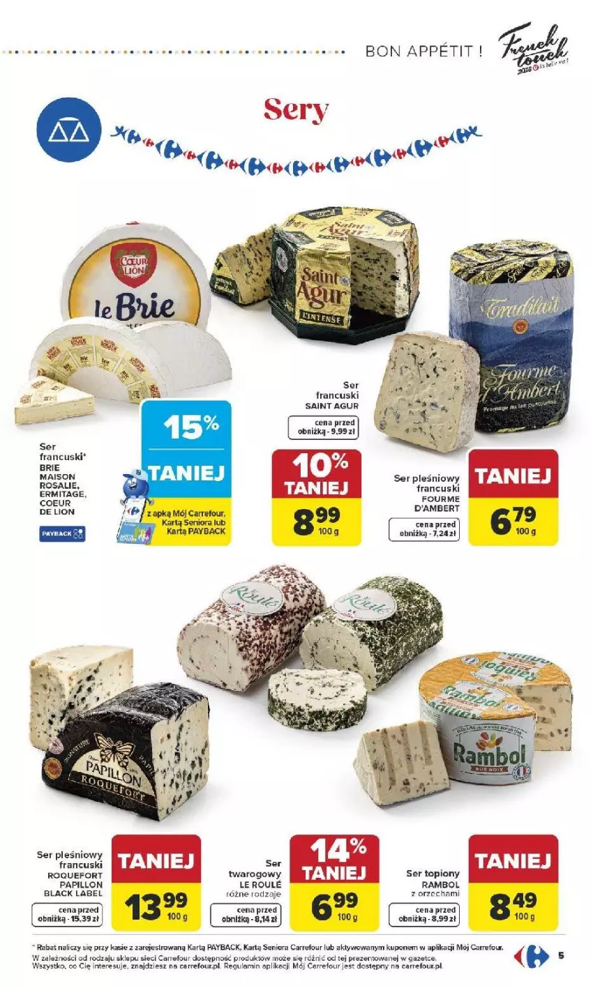 Gazetka promocyjna Carrefour - Gazetka French Touch - ważna 13.04 do 26.04.2026 - strona 6 - produkty: Brie, Fa, Lack, Roquefort, Ser, Ser pleśniowy, Ser topiony, Top