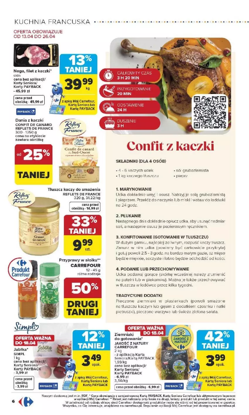 Gazetka promocyjna Carrefour - Gazetka French Touch - ważna 13.04 do 26.04.2026 - strona 7 - produkty: Fa, Jabłka, Kuchnia, Mięso, Papier, Piec, Pieczone ziemniaki, Piekarnik, Pieprz, Przyprawy, Ręcznik, Rum, Sól, Warzywa, Wella, Ziemniaki