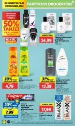 Gazetka promocyjna Lidl - GAZETKA - Gazetka - ważna od 13.04 do 13.04.2025 - strona 60 - produkty: Woda perfumowana, Rexona, Perfum, Pasta do zębów, Dove, Colgate, Woda, LG