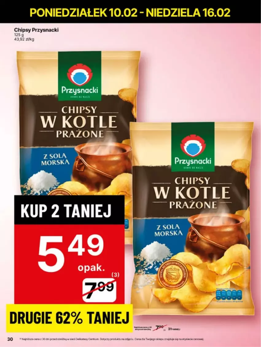 Gazetka promocyjna Delikatesy Centrum - ważna 10.02 do 16.02.2025 - strona 24 - produkty: Chipsy, Przysnacki