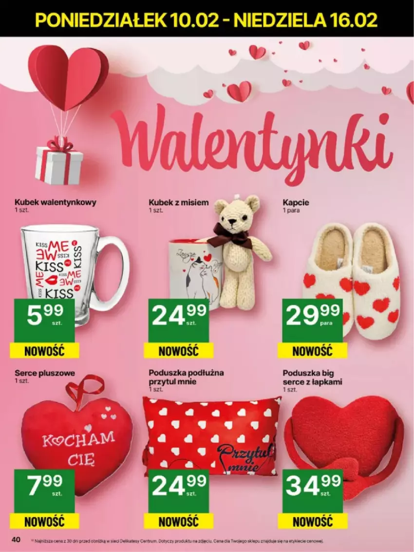 Gazetka promocyjna Delikatesy Centrum - ważna 10.02 do 16.02.2025 - strona 35 - produkty: Kapcie, Kubek, Poduszka, Ser