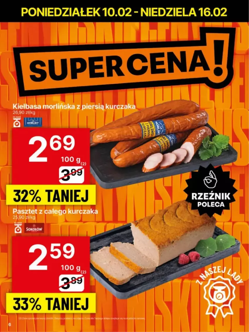 Gazetka promocyjna Delikatesy Centrum - ważna 10.02 do 16.02.2025 - strona 39 - produkty: Fa, Kiełbasa, Kurczak, Pasztet