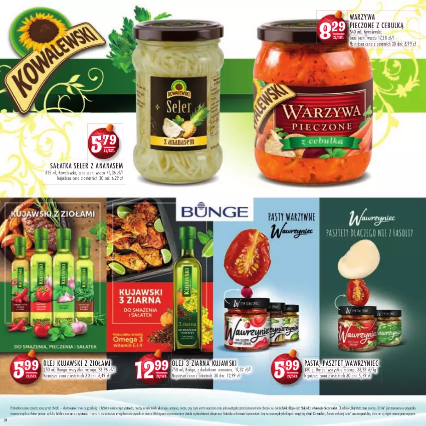 Gazetka promocyjna Stokrotka - Katalog Mikołajkowy - ważna 16.11 do 06.12.2023 - strona 24 - produkty: Ananas, Kujawski, Mięso, Olej, Owoce, Pasztet, Piec, Sałat, Sałatka, Warzywa