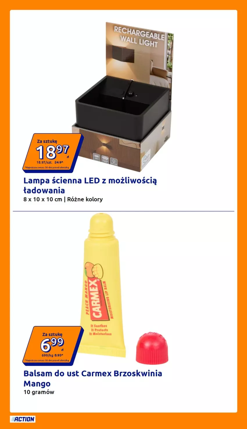 Gazetka promocyjna Action - Gazetka tydzień 31 2026 - ważna 29.07 do 04.08.2026 - strona 4 - produkty: Balsam do ust, Gra, Lampa, Lampa ścienna, Mango