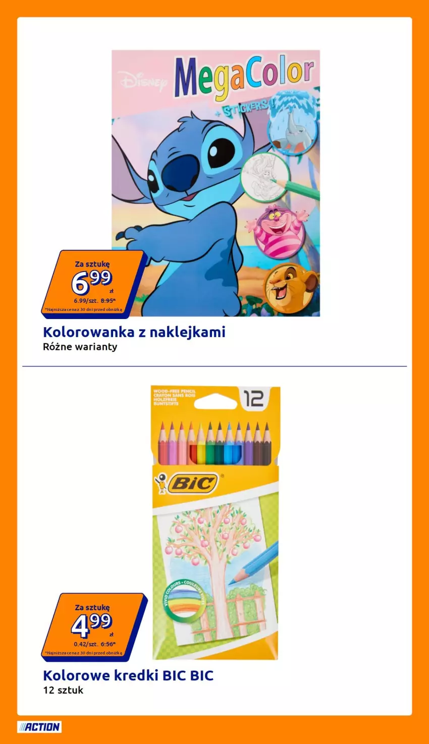 Gazetka promocyjna Action - Gazetka tydzień 31 2026 - ważna 29.07 do 04.08.2026 - strona 9 - produkty: BIC, Klej, Kolorowanka