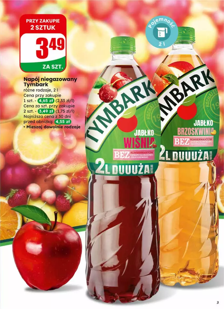 Gazetka promocyjna Dino - Gazetka 09 / 2026 - ważna 25.02 do 03.03.2026 - strona 3 - produkty: Brzoskwinie, Napój, Tymbark