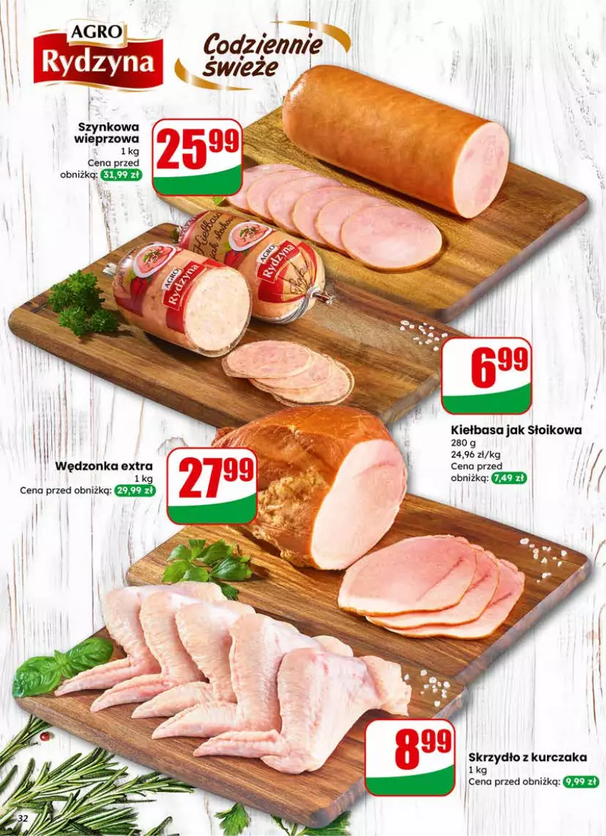 Gazetka promocyjna Dino - Gazetka 09 / 2026 - ważna 25.02 do 03.03.2026 - strona 32 - produkty: Kiełbasa, Kurczak