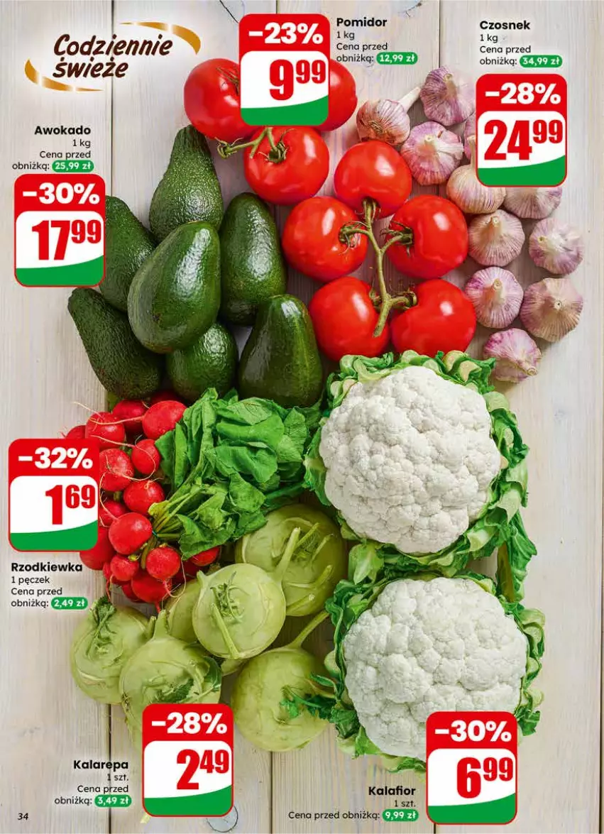Gazetka promocyjna Dino - Gazetka 09 / 2026 - ważna 25.02 do 03.03.2026 - strona 34 - produkty: Czosnek, Rzodkiewka
