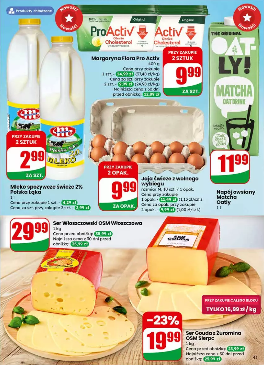 Gazetka promocyjna Dino - Gazetka 09 / 2026 - ważna 25.02 do 03.03.2026 - strona 41 - produkty: Flora, Gin, Gouda, Jaja, Margaryna, Ser, Włoszczowski
