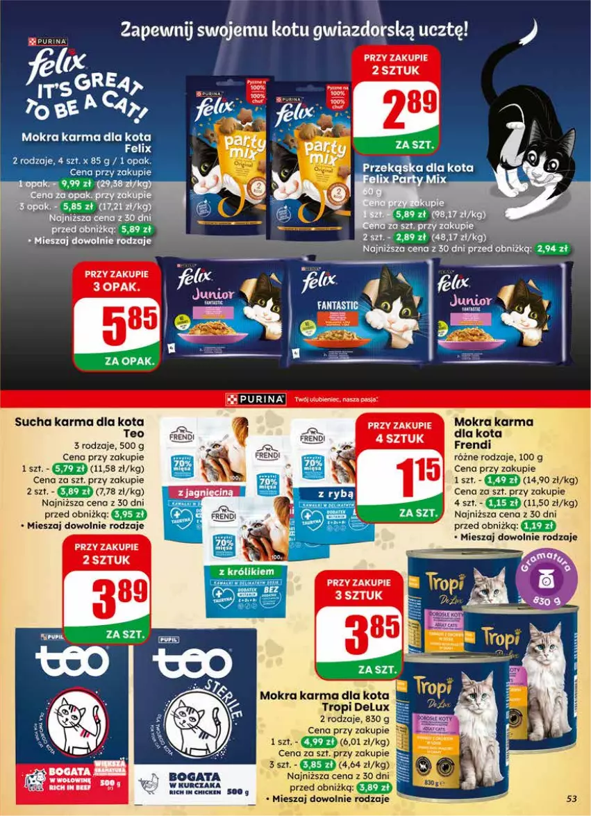 Gazetka promocyjna Dino - Gazetka 09 / 2026 - ważna 25.02 do 03.03.2026 - strona 53 - produkty: Mokra karma, Sucha karma