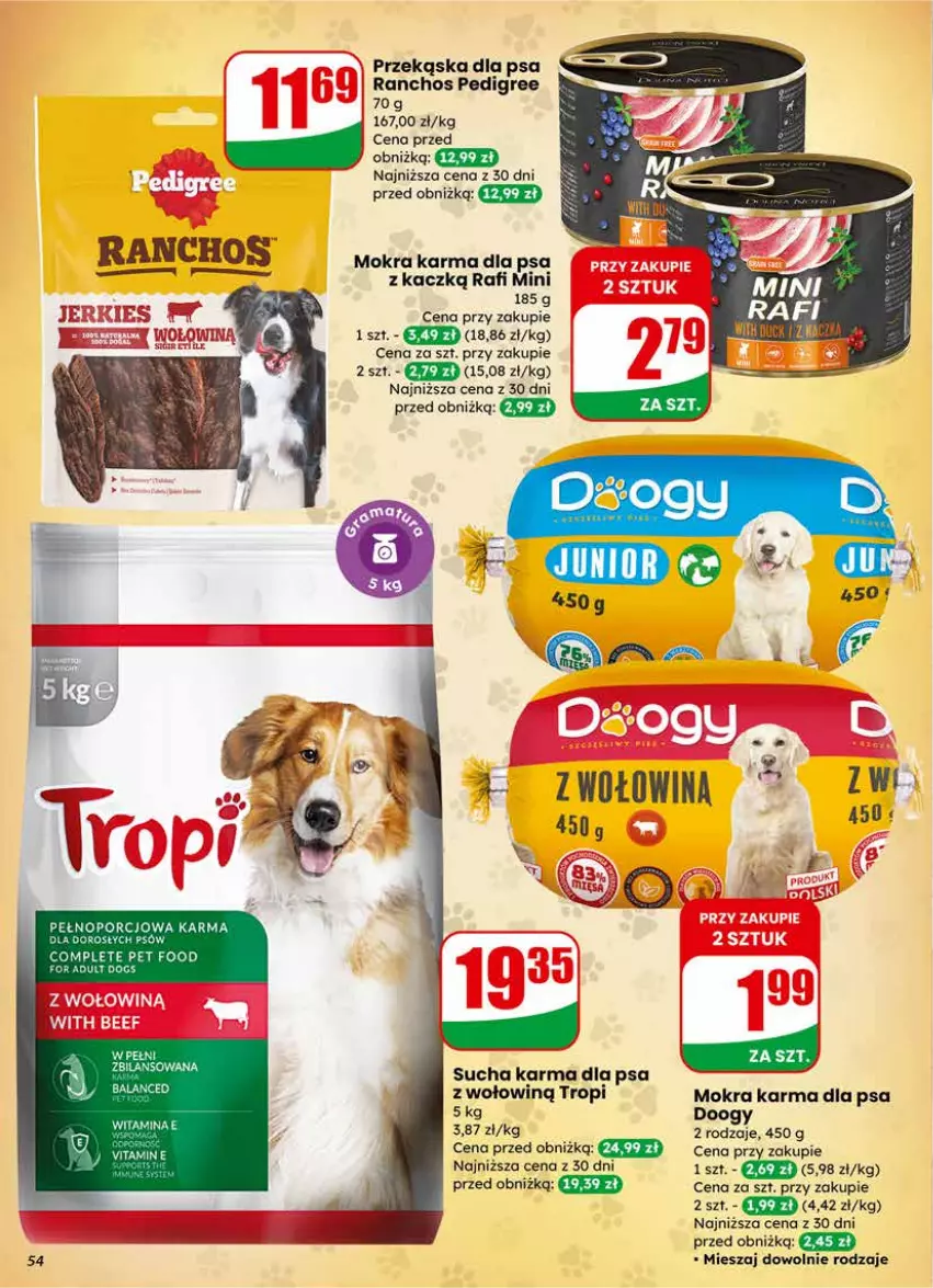 Gazetka promocyjna Dino - Gazetka 09 / 2026 - ważna 25.02 do 03.03.2026 - strona 54 - produkty: Mokra karma, Pedigree, Por, Sucha karma