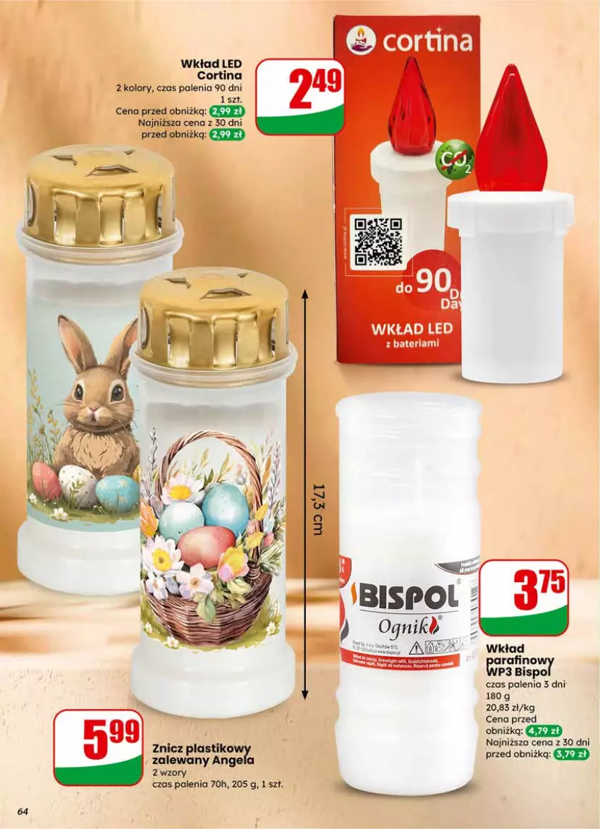 Gazetka promocyjna Dino - Gazetka 09 / 2026 - ważna 25.02 do 03.03.2026 - strona 64 - produkty: Bateria, Znicz