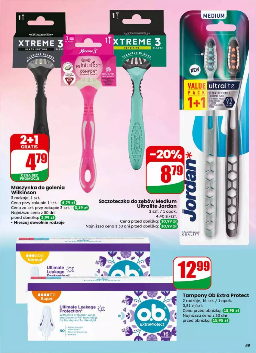 Gazetka promocyjna Dino - Gazetka 09 / 2026 - ważna 25.02 do 03.03.2026 - strona 69 - produkty: LG, Maszynka, Maszynka do golenia, Szczoteczka, Szczoteczka do zębów, Szynka, Tampony