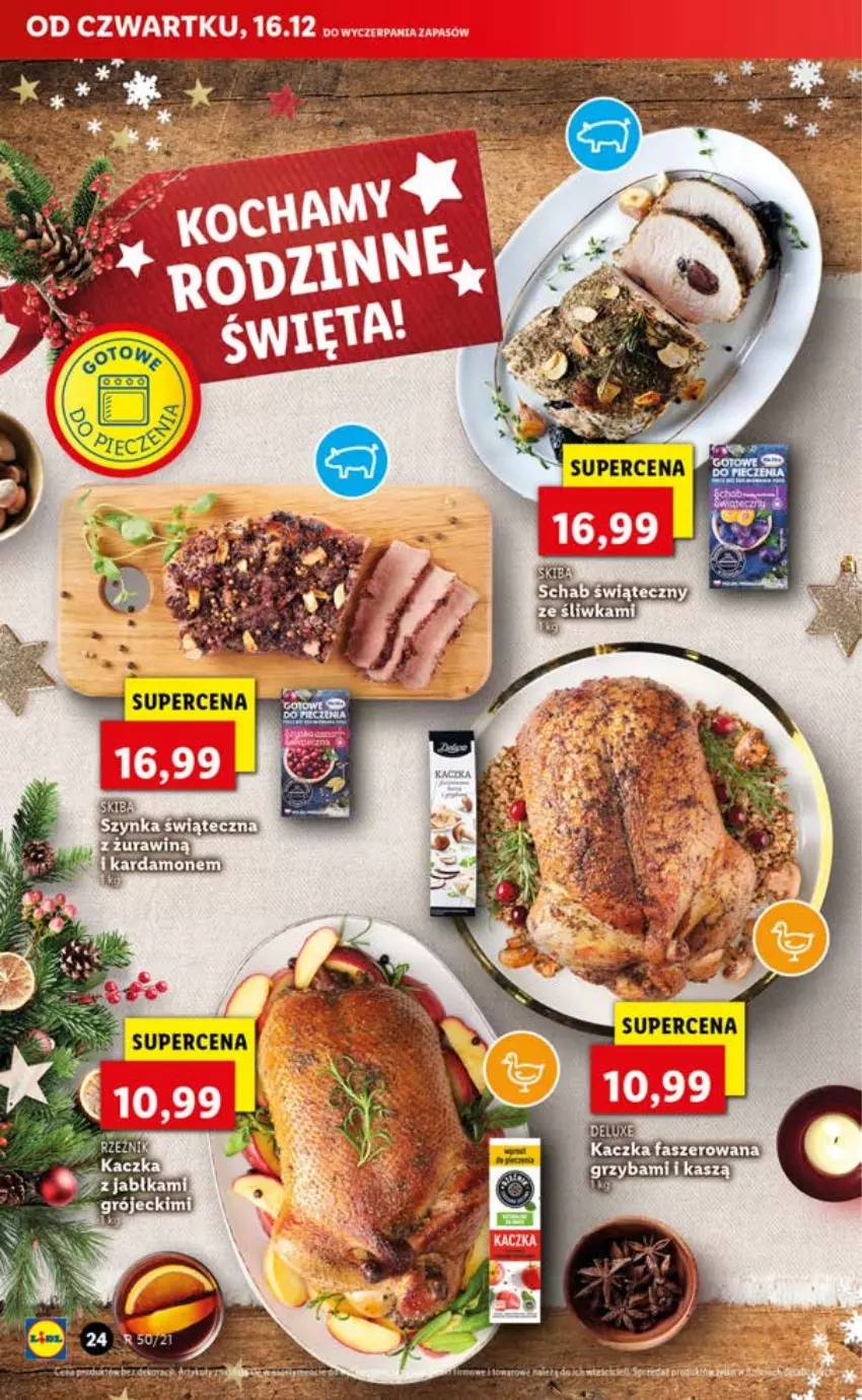 Gazetka promocyjna Lidl - GAZETKA OD 16.12 DO 19.12 - ważna 16.12 do 19.12.2021 - strona 24 - produkty: Fa, Kaczka, Kaczka faszerowana