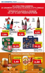 Gazetka promocyjna Lidl - GAZETKA OD 16.12 DO 19.12 - Gazetka - ważna od 19.12 do 19.12.2021 - strona 45 - produkty: Piwa, Piwo, Piernik, Szklanka