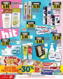 Gazetka promocyjna Topaz - Gazetka - Gazetka - ważna od 13.09 do 13.09.2023 - strona 22 - produkty: Mydło w płynie, Emulsja, Top, Por, Wellaflex, Lactacyd, Aquafresh, Dezodorant, Krem do rąk, Tampony, Wella, Mydło, Woda, Nivea, Lakier