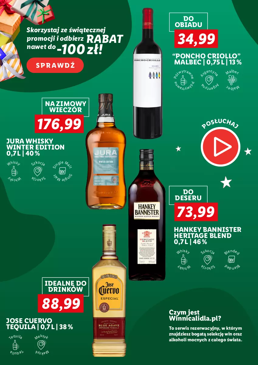 Gazetka promocyjna Lidl - Alkohole na święta - ważna 05.12 do 22.12.2022 - strona 2 - produkty: Alkohole, Deser, Jose Cuervo, Koc, Rum, Ser, Tequila, Whisky, Wino
