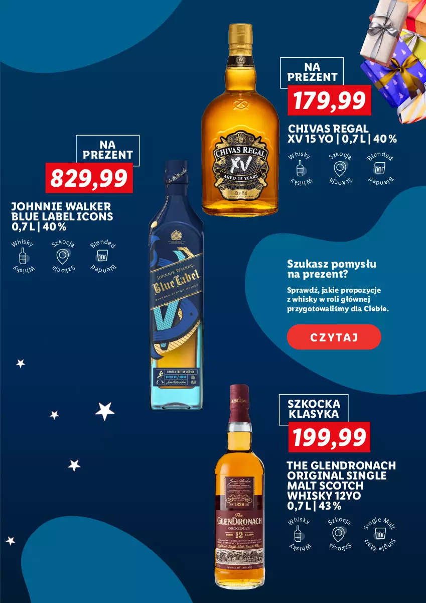 Gazetka promocyjna Lidl - Alkohole na święta - ważna 05.12 do 22.12.2022 - strona 5 - produkty: Gin, Johnnie Walker, Koc, Metaxa, Rum, Ser, Tera, Whisky