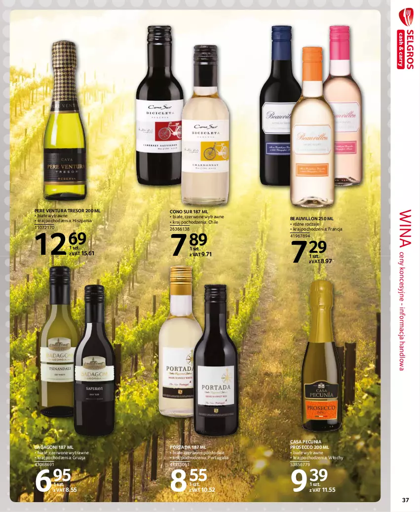 Gazetka promocyjna Selgros - Extra Oferta - ważna 01.10 do 31.10.2021 - strona 37 - produkty: Por, Portada, Prosecco