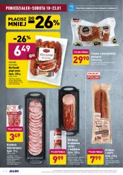 Gazetka promocyjna Aldi - ALE! CENA - Gazetka - ważna od 23.01 do 23.01.2021 - strona 6 - produkty: Kindziuk, Kiełbasa krakowska, Lodówka, Kiełbaski pieprzowe, Tera, Szynka, Pieprz, Przysmaki, Kiełbasa