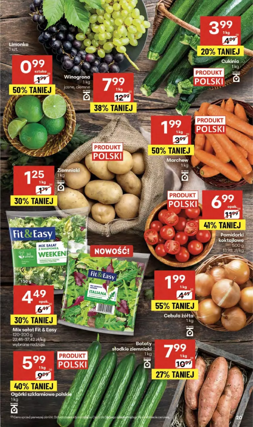 Gazetka promocyjna Delikatesy Centrum - Franczyza DC37 Czwartek - ważna 11.09 do 17.09.2025 - strona 20 - produkty: Cebula, Sałat, Ziemniaki