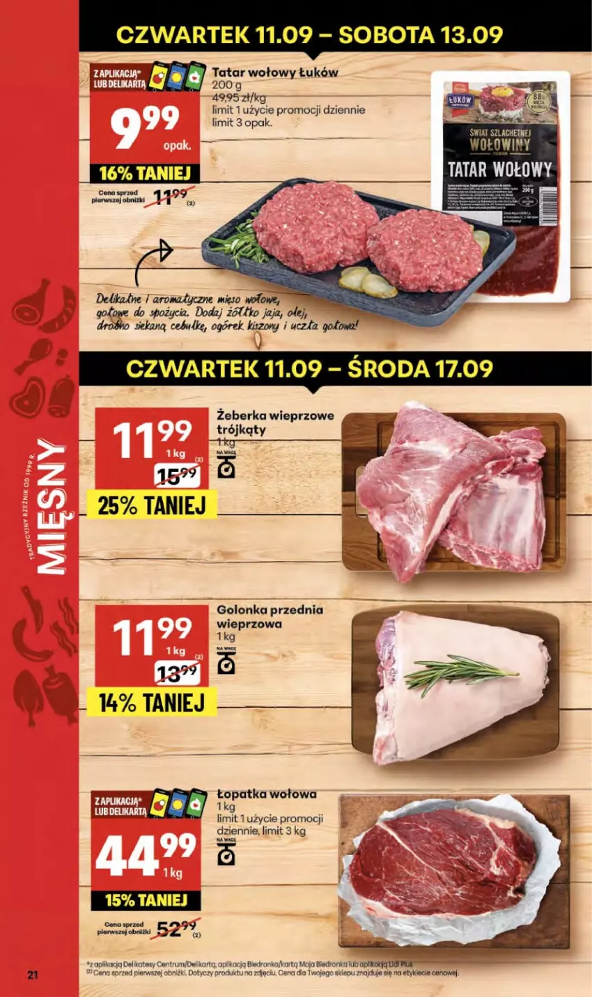 Gazetka promocyjna Delikatesy Centrum - Franczyza DC37 Czwartek - ważna 11.09 do 17.09.2025 - strona 21 - produkty: Jaja, Ogórek, Olej, Pur, Rum, Tatar wołowy, Wagi