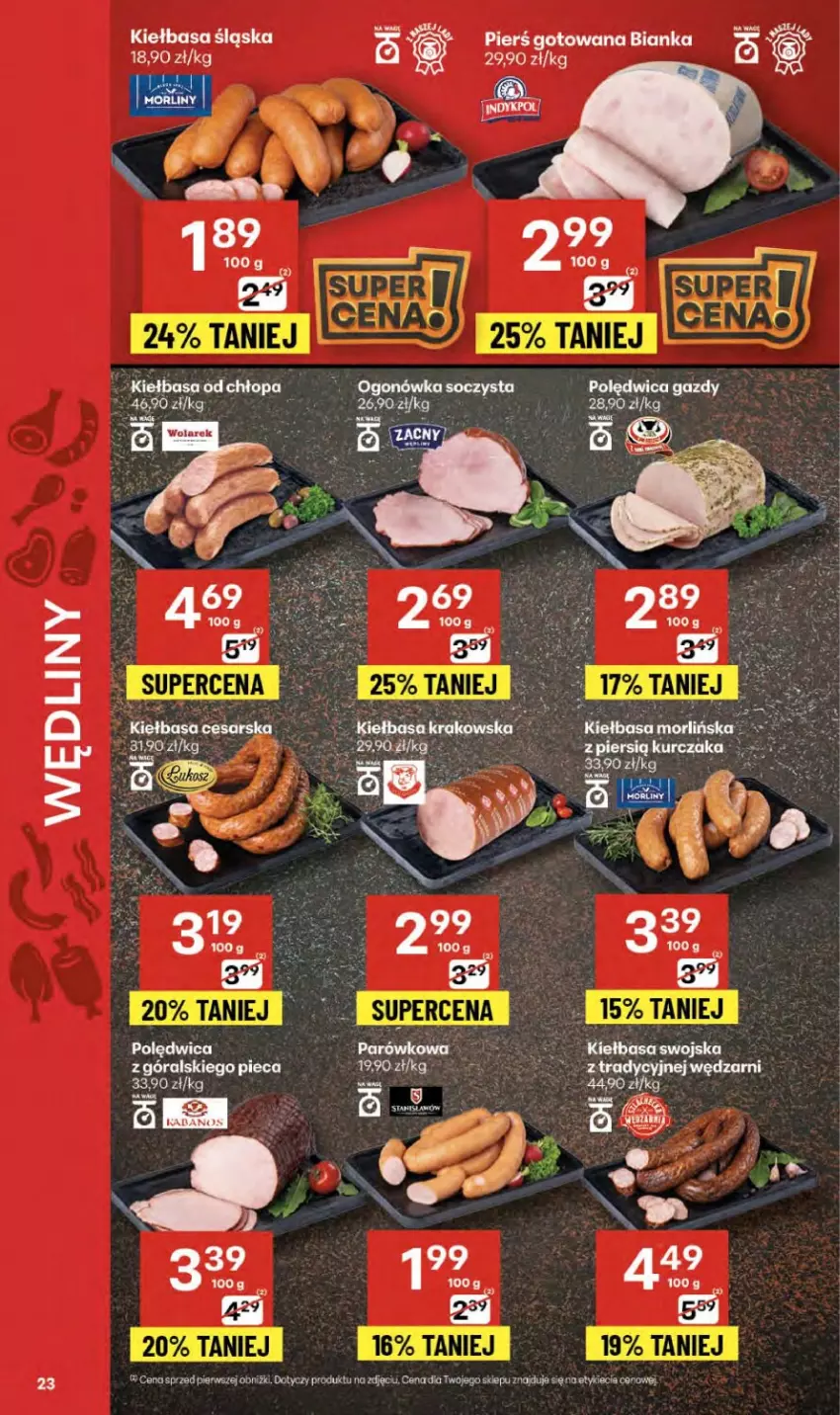 Gazetka promocyjna Delikatesy Centrum - Franczyza DC37 Czwartek - ważna 11.09 do 17.09.2025 - strona 23 - produkty: Bianka, Kiełbasa, Kiełbasa śląska, Kurczak, Piec, Polędwica