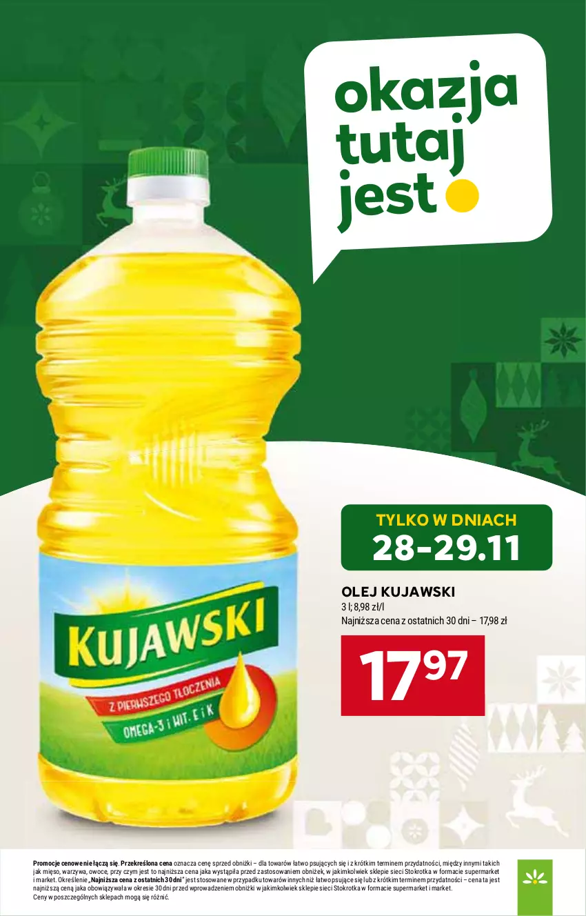 Gazetka promocyjna Stokrotka - Market - ważna 27.11 do 03.12.2025 - strona 9 - produkty: Kujawski, Mięso, Olej, Owoce, Warzywa