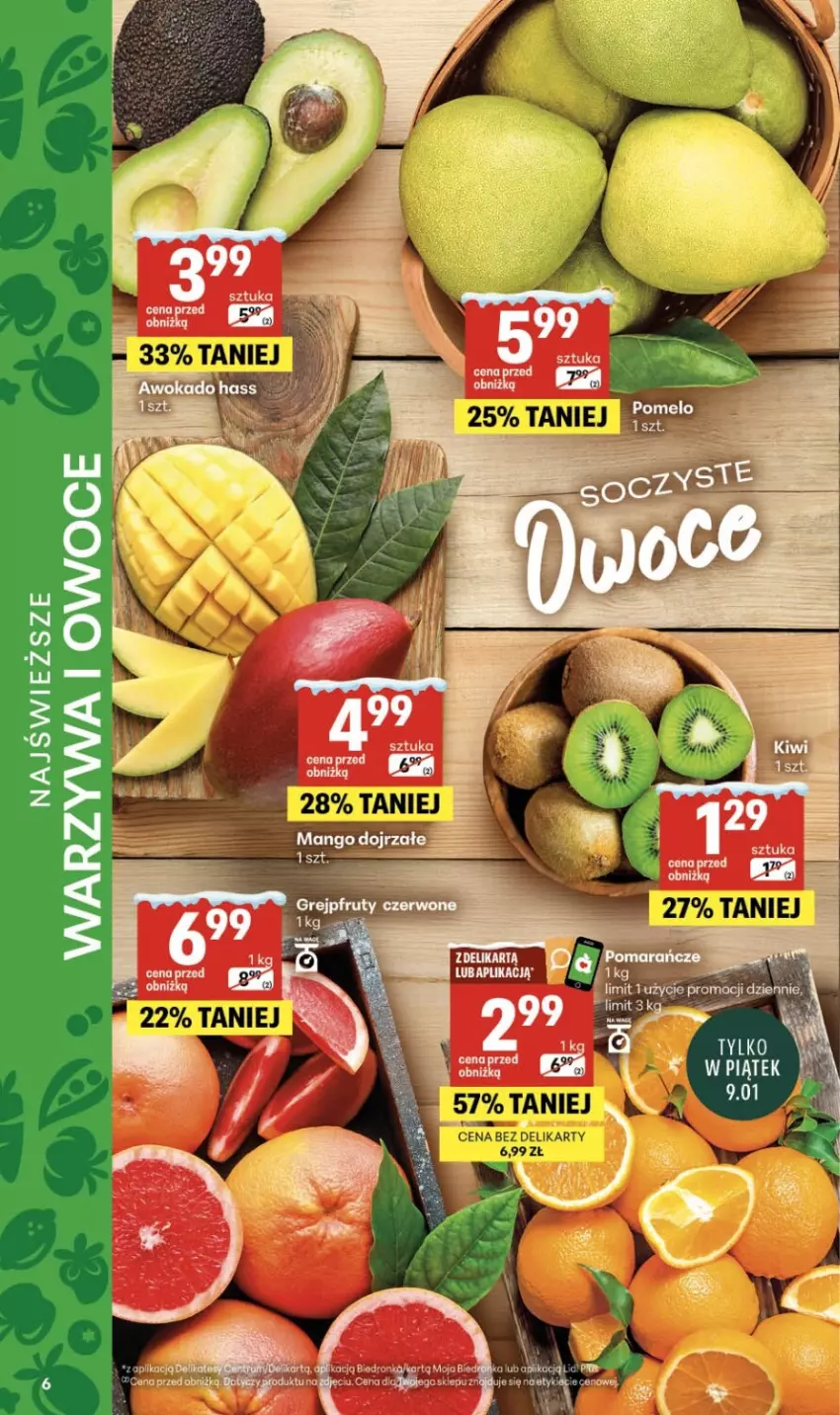 Gazetka promocyjna Delikatesy Centrum - Franczyza DC02 Czwartek - ważna 08.01 do 14.01.2026 - strona 6 - produkty: HP, Owoce, Sól, Warzywa