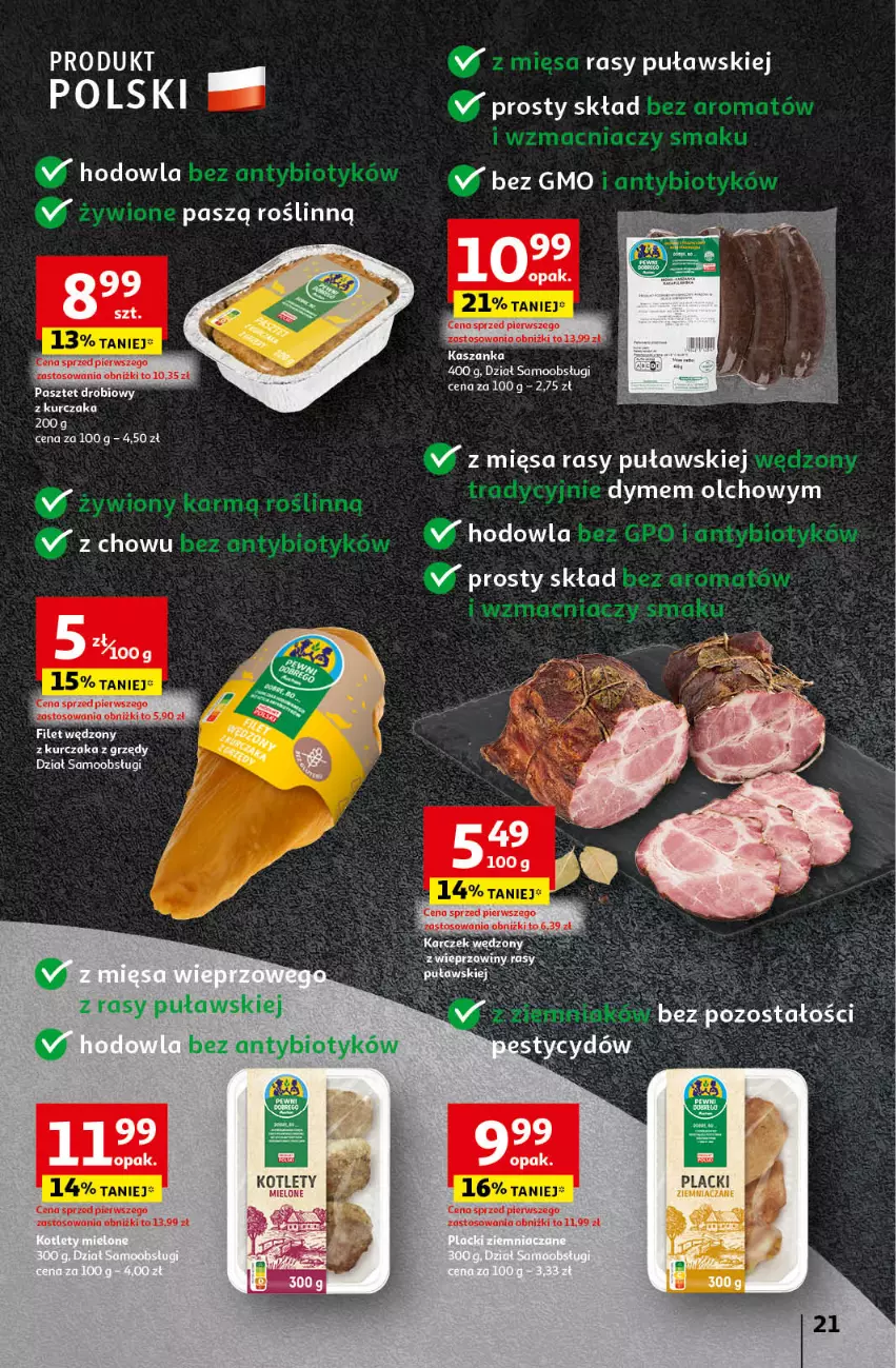 Gazetka promocyjna Auchan - Pewność Niskich Cen Hipermarket - ważna 12.09 do 18.09.2024 - strona 21 - produkty: Kotlet, Kurczak, Lack, Pasztet