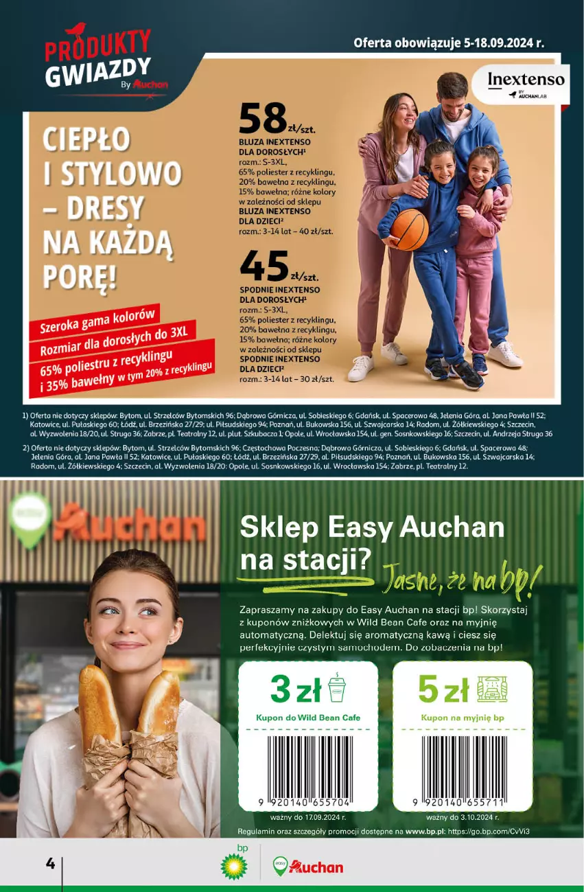 Gazetka promocyjna Auchan - Pewność Niskich Cen Hipermarket - ważna 12.09 do 18.09.2024 - strona 4 - produkty: Acer, Cars, Dres, Sos