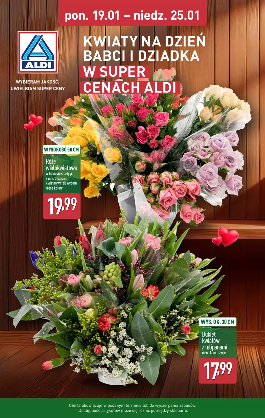 Gazetka promocyjna Aldi - Pełna oferta - ważna 19.01 do 25.01.2026 - strona 16 - produkty: Bukiet, Sok, Tulipan