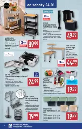 Gazetka promocyjna Aldi - Pełna oferta - Gazetka - ważna od 25.01 do 25.01.2026 - strona 34 - produkty: Przybory kuchenne, Papier, Blender ręczny, Blender, Czajnik elektryczny, Czajnik, Stojak, Widelec, Kosz, Pojemnik na przybory, Pojemnik, Toster, Taca, Regał, Ręcznik, Wózek, Pojemnik do przechowywania, Danio, Cedzak, Lakier