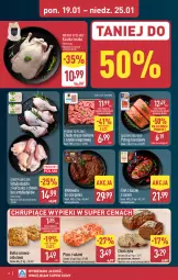 Gazetka promocyjna Aldi - Pełna oferta - Gazetka - ważna od 25.01 do 25.01.2026 - strona 6 - produkty: Kurczak, Mięso mielone z szynki, Mięso mielone, Sos, Ser, Salami, Kaczka, Mięsne specjały, Tusz, Golden Seafood, Pizza, Pstrąg, Wołowina, Owoce, Chleb, Bułka, Mięso, Pstrąg łososiowy