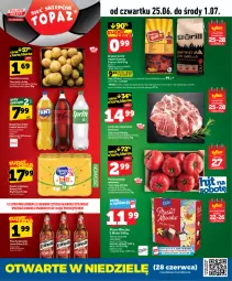 Gazetka promocyjna Topaz - Gazetka - Gazetka - ważna od 01.07 do 01.07.2026 - strona 1 - produkty: Piwa, Piwo, Gra, Węgiel drzewny, Papier, Królewski, Karkówka wieprzowa, Papier toaletowy, Mleczko, Rolki, Ptasie mleczko, Fanta, Waga, Grill, Sprite, Fa