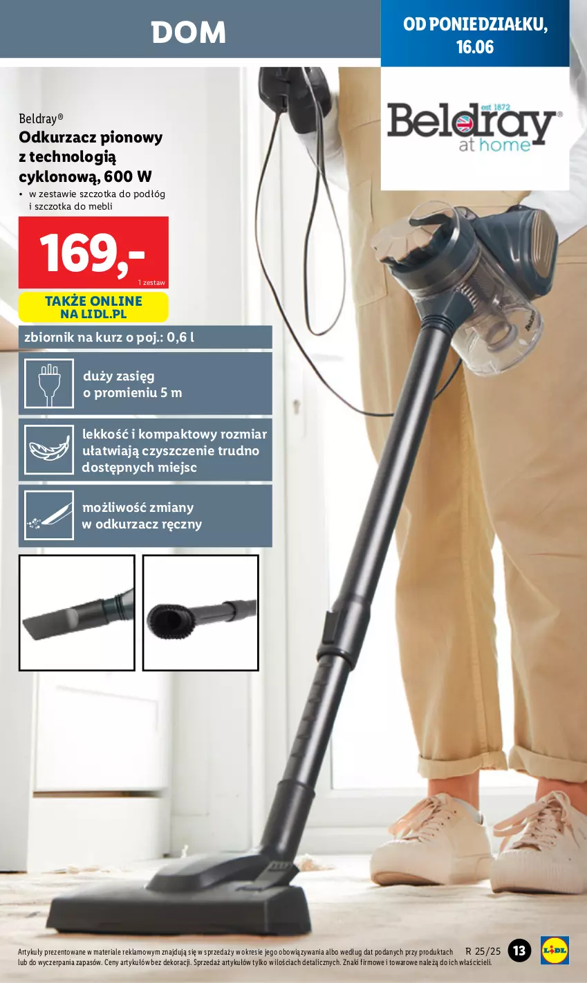 Gazetka promocyjna Lidl - GAZETKA - ważna 09.06 do 21.06.2025 - strona 17 - produkty: Odkurzacz, Szczotka