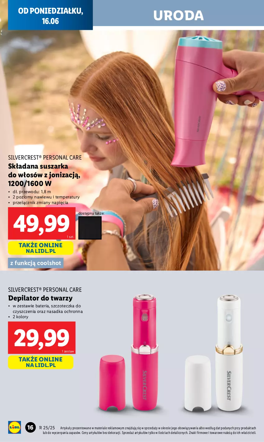 Gazetka promocyjna Lidl - GAZETKA - ważna 09.06 do 21.06.2025 - strona 20 - produkty: Bateria, Depilator, Silvercrest, Suszarka, Szczoteczka