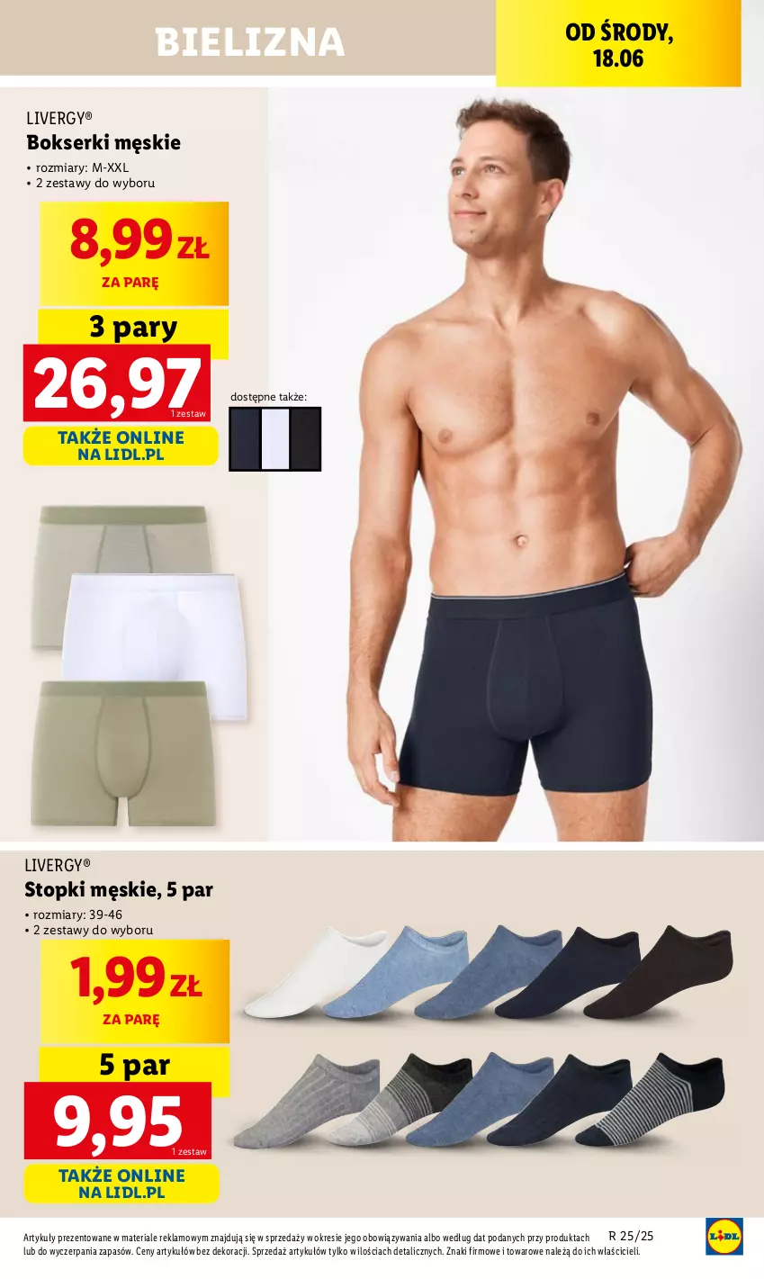 Gazetka promocyjna Lidl - GAZETKA - ważna 09.06 do 21.06.2025 - strona 31 - produkty: Bielizna, Bokserki, Ser, Top