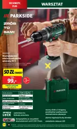Gazetka promocyjna Lidl - GAZETKA - Gazetka - ważna od 21.06 do 21.06.2025 - strona 38 - produkty: Parkside, Ser, Akumulatorowa wiertarkowkrętark, Walizka, Wiertarkowkrętarka, Tarka, Wkręt, Wkrętarka, Akumulator