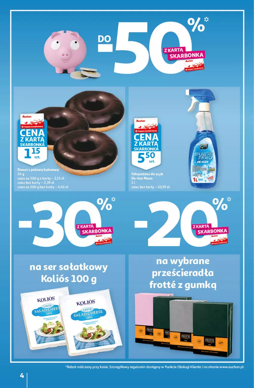 Gazetka promocyjna Auchan - Gazetka Koszyk Oszczędności Auchan Hipermarket - ważna 19.01 do 25.01.2023 - strona 4 - produkty: Sałat, Ser